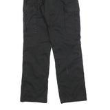 JOHN GALT Boys Cotton Blend Black Relaxed Straight Trousers W25 L29 Cargo Pocket