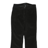 CALVIN KLEIN JEANS Womens Black Cotton Blend Regular Fit Straight Leg Trousers