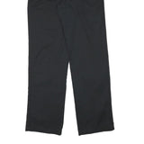 DICKIES Mens Cotton Blend Black Regular Regular Fit Trousers W30 L32 Workwear