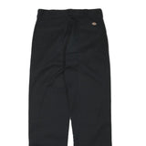 DICKIES Mens Cotton Blend Black Regular Regular Fit Trousers W30 L32 Workwear