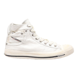 DIESEL High Top Trainers White Leather Womens UK 5.5