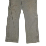 DICKIES Mens Jeans Grey Regular Straight Denim W38 L32 Workwear Zip Closure