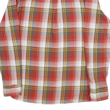 LEVI'S Mens Red White & Yellow Check Shirt S Classic Cotton Long Sleeve