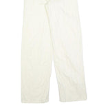 & OTHER STORIES Womens Cotton Blend White Relaxed Straight Trousers W25 L32