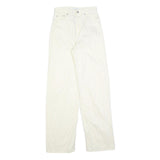 & OTHER STORIES Womens Cotton Blend White Relaxed Straight Trousers W25 L32