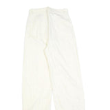 & OTHER STORIES Womens Cotton Blend White Relaxed Straight Trousers W25 L32