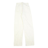 & OTHER STORIES Womens Cotton Blend White Relaxed Straight Trousers W25 L32