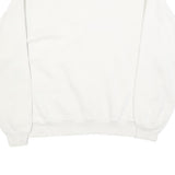 DIAMOND DUST Womens White XL Crew Neck Feather Graphic Pullover Sweatshirt