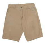DICKIES Mens Shorts Beige Casual L W34 Cotton Workwear Utility Durable