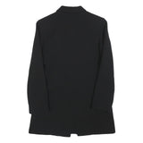 MARELLA Womens Black Wool Blend Button Jacket S Plain Classic Tailored
