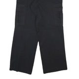 DICKIES Mens Cotton Blend Black Regular Straight Trousers W34 L31 Cargo Workwear