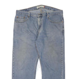LEVI'S Mens Regular Fit Straight Leg Denim Light Blue Cotton Blend Jeans W38 L27