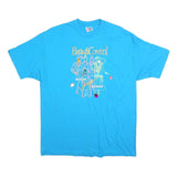 HANES Mens Blue Graphic T-Shirt XL Short Sleeve Crew Neck BeautiControl Design
