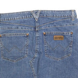 WRANGLER Womens Blue Denim Mini Cotton Blend Skirt M Classic Casual Fashion