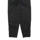 LINEA DONNA Womens Polyester Blend Black Regular Tapered Trousers W24 L26 Formal