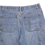 FADED GLORY Mens Denim Blue Casual Shorts L W34 Cotton Blend Classic Fit