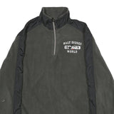 DISNEY Mens Grey & Black Patterned Pullover Basic Knit S Disney World Logo