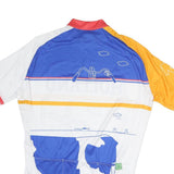 BUTCH BIKE SHIRTS Mens White & Orange Holland Graphic Cycling XL Short Sleeve