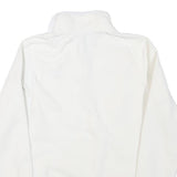 THE NORTH FACE Womens White Plain Fleece Pullover Quarter Zip S Outdoor Winter