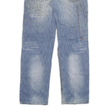 D DAY Mens Regular Fit Blue Denim Cotton Blend Jeans W30 L32 Functional Pockets