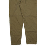 LEVI'S Mens Relaxed Cotton Blend Brown Trousers W36 L31 Casual Zip Closure