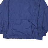NIKE Mens Blue Lightweight Nylon Jacket M Zip Plain Sports Casual