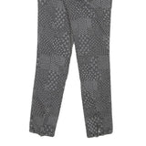 ALL SAINTS Womens Jeans Grey Regular Skinny Denim Medium W24 L26 Zipper Detail