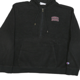 CHAMPION Mens Black Chico State Patterned Pullover Jumper XL Hooded Zip