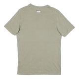 PUMA Mens Beige Graphic T-Shirt S Short Sleeve Crew Neck Casual Cotton Blend