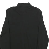 LACOSTE Mens Black Long Sleeve Plain M Cotton Blend Polo Shirt