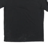 CHAMPION Mens Black Graphic T-Shirt S Short Sleeve Crew Neck Cotton Blend