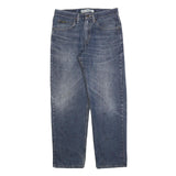 LEE Mens Blue Relaxed Straight Denim Medium W30 L30 Cotton Blend Zip Jeans