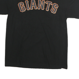 MAJESTIC Mens Black Giants Graphic T-Shirt M Short Sleeve Crew Neck Sports
