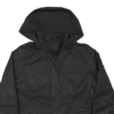 NAUTICA Womens Black Outdoor Jacket 2XL Polyester Blend Plain Zip Hooded Casual