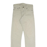 LEVI'S Mens Slim Beige Cotton Blend Trousers W27 L30 Zip Classic Straight
