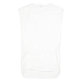 COS Womens White Cotton Blend Day Dress Cotton Blend S Minimalist Tunic Style