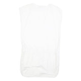 COS Womens White Cotton Blend Day Dress Cotton Blend S Minimalist Tunic Style