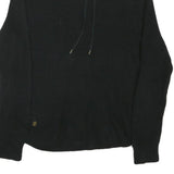 LAUREN RALPH LAUREN Womens Black Plain Pullover Roll Neck Basic Knit M Cotton