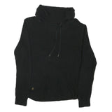 LAUREN RALPH LAUREN Womens Black Plain Pullover Roll Neck Basic Knit M Cotton