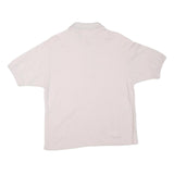 LACOSTE Womens White Short Sleeve Polo Shirt L Cotton Classic Fit