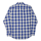 LEVI'S Mens Blue & White Checked Shirt S Classic Cotton Blend Long Sleeve