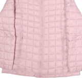 REEBOK Mens Pink Quilted Jacket M Polyester Blend Zip Top Performance