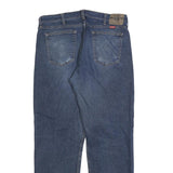 WRANGLER Mens Regular Fit Blue Denim Jeans W36 L32 Zip Cotton Blend Classic