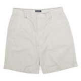 NAUTICA Mens Shorts Beige Classic Fit Plain L W32 Casual Cotton Summer
