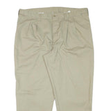 DICKIES Mens Cotton Blend Beige Relaxed Straight Trousers W40 L29 Workwear Zip