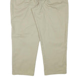 DICKIES Mens Cotton Blend Beige Relaxed Straight Trousers W40 L29 Workwear Zip