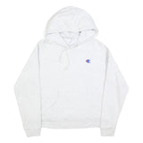 CHAMPION REVERSE WEAVE Womens White Pullover Hoodie S Cotton Blend Casual Wear