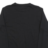 SONNY BONO Womens Black Cotton Blend Crew Neck Sweatshirt L Basketball Design