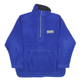 FILA Mens Blue Polyester Pullover Plain Crew Neck Regular L Jumper Sport