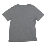 NIKE Mens Grey Just Do It Graphic T-Shirt L Short Sleeve Crew Neck Cotton Blend